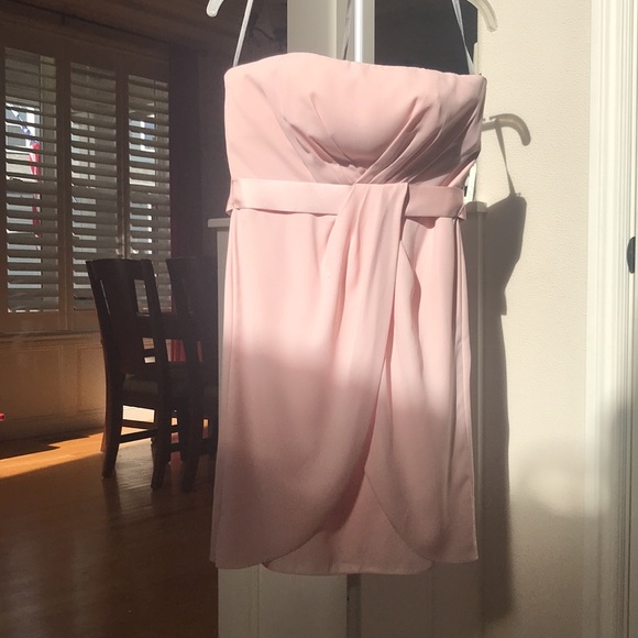 NWT Vera Wang strapless Tulip skirt with sash style vw360166 Blush Sz 8 (sku A) - Picture 2 of 10